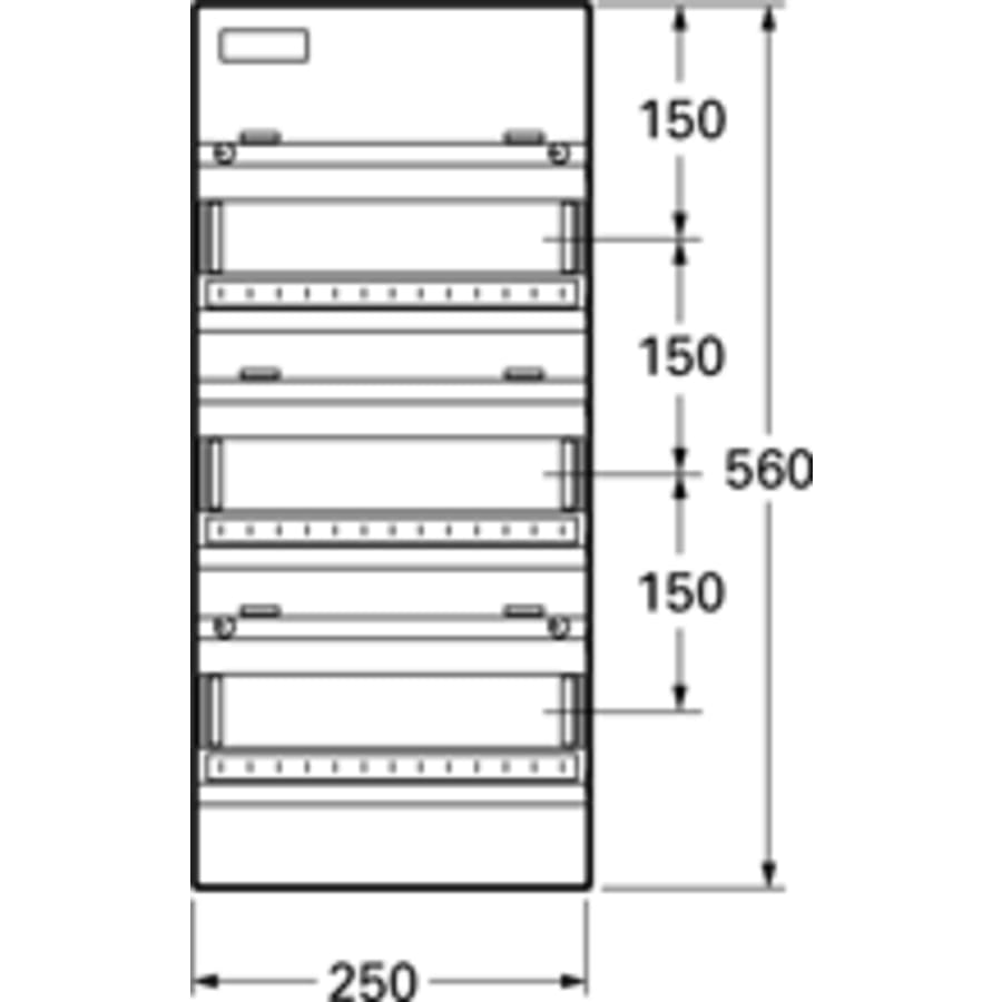 LK Gruppetavle UG150 18-moduler, hvid