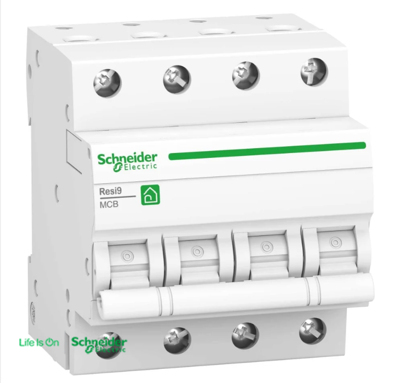 Schnieder Resi9 Automatsikring C 4P, 6kA 3P+N,