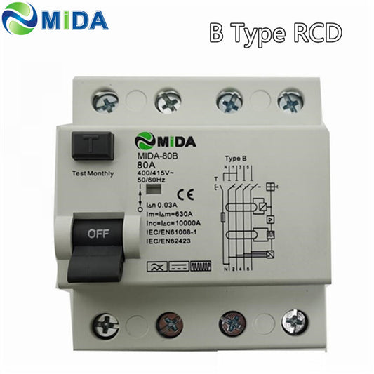 Fejlstrømsafbryder 4P 63A 30mA 400V