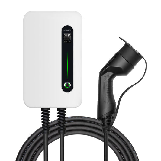 AC EV oplader med kabel solcelle styring