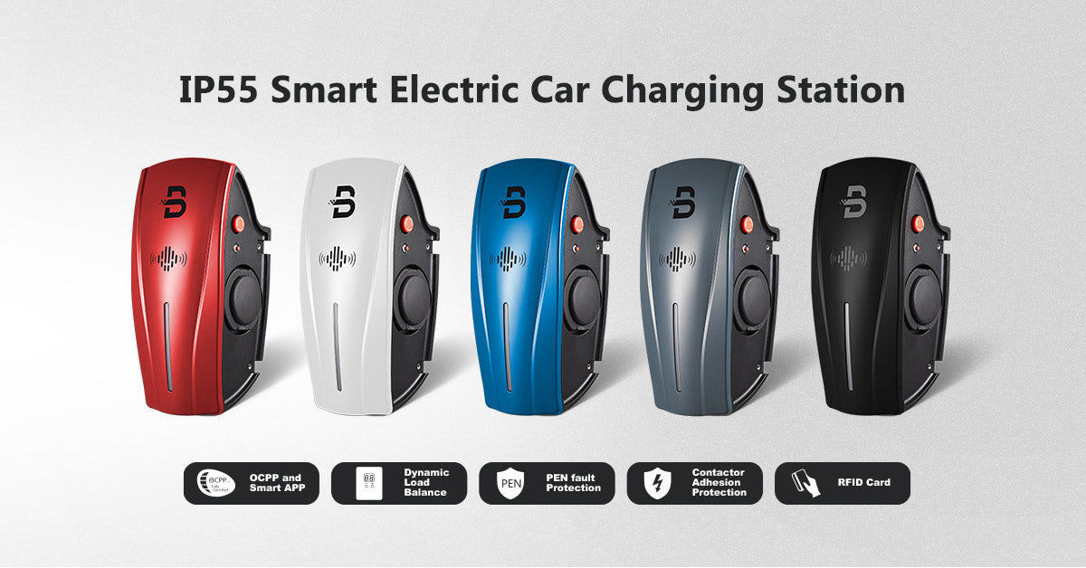 AC EV OPLADER MED KABEL Solcelle styring