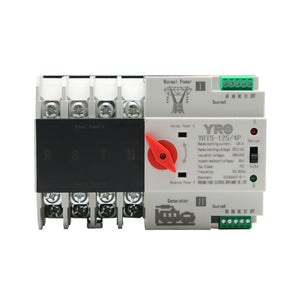 ATS automatisk omskifter 4-polet 125 A / 400 V – net/generator (PC-klasse)
