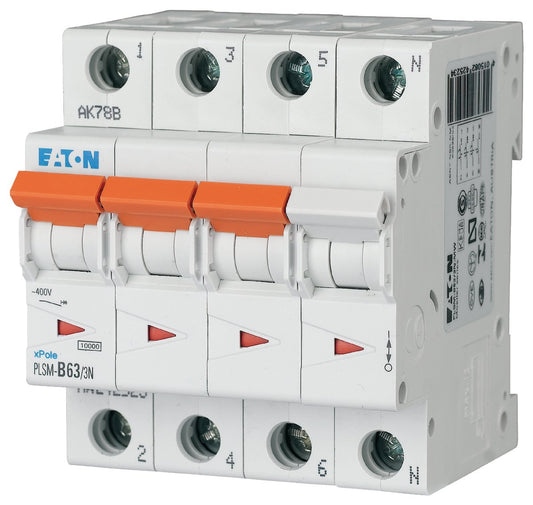 Eaton  Automatsikring C63A 4P, 6kA 3P+N,