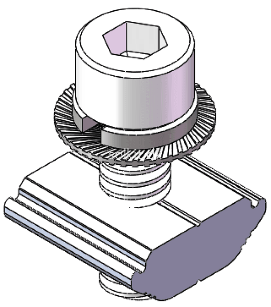 Solkit Nuts Assembly With Bolt And Washer Kit T(Silver)
