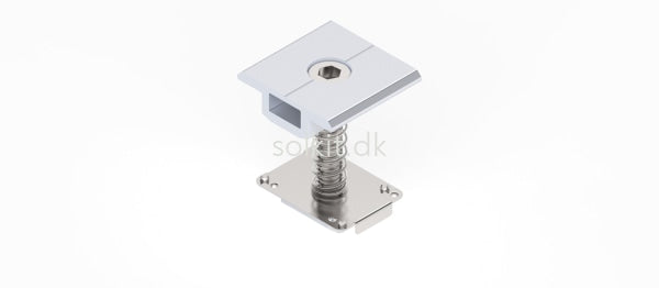 Universal Adjustable (30-40Mm) Inner Clamp Kit (Include Spring & Earthing Clip) Alu / 30-40Mm