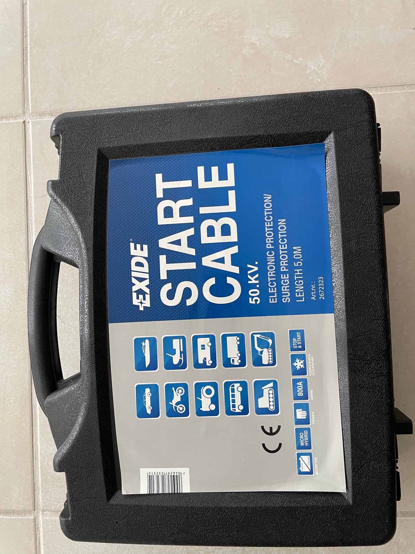 STARTKABELSÆT 50MM2 - 5,0M i kasse lastbil