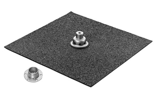 Tagkonsol med overpap Isopal sort 1-lag bitumen, uden (Tagkonsol adapter Ø80 mm)