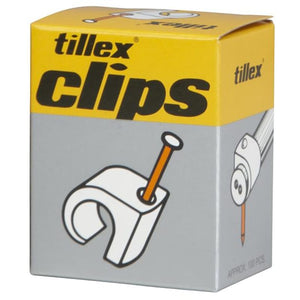 Clips 5–7/20 mm natur (100 stk.) – til 1×6 mm² solcellepanelkabel